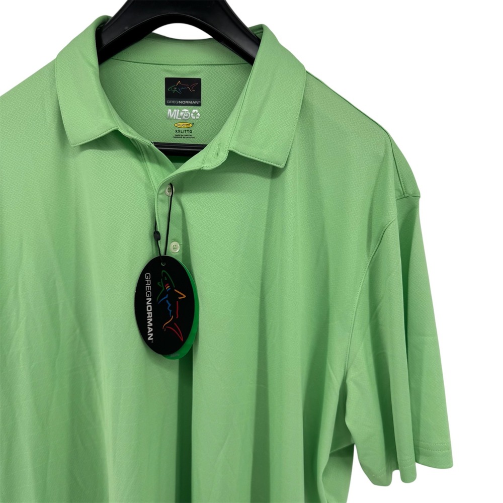 Greg Norman Polo Shirt Mens XXL Green ML75 PlayDry Pro-Series G7S22K470